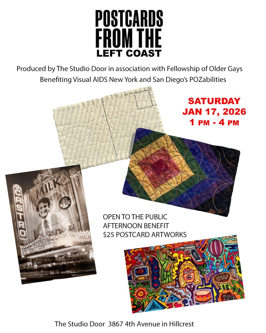 Postcards from the Left Coast, 1-17-2026 at the Studio Door