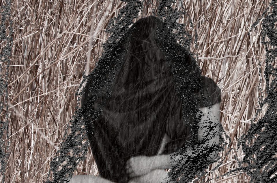 Tree in the Lily Pond with Figure, 11-06-2015