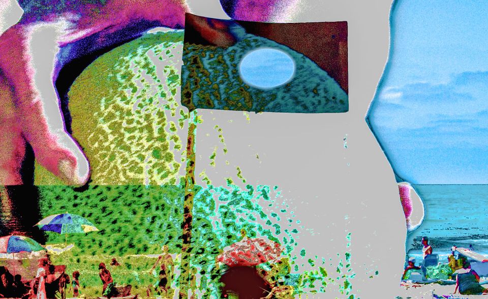 Beach Fruit Sketch, 9-5-2010