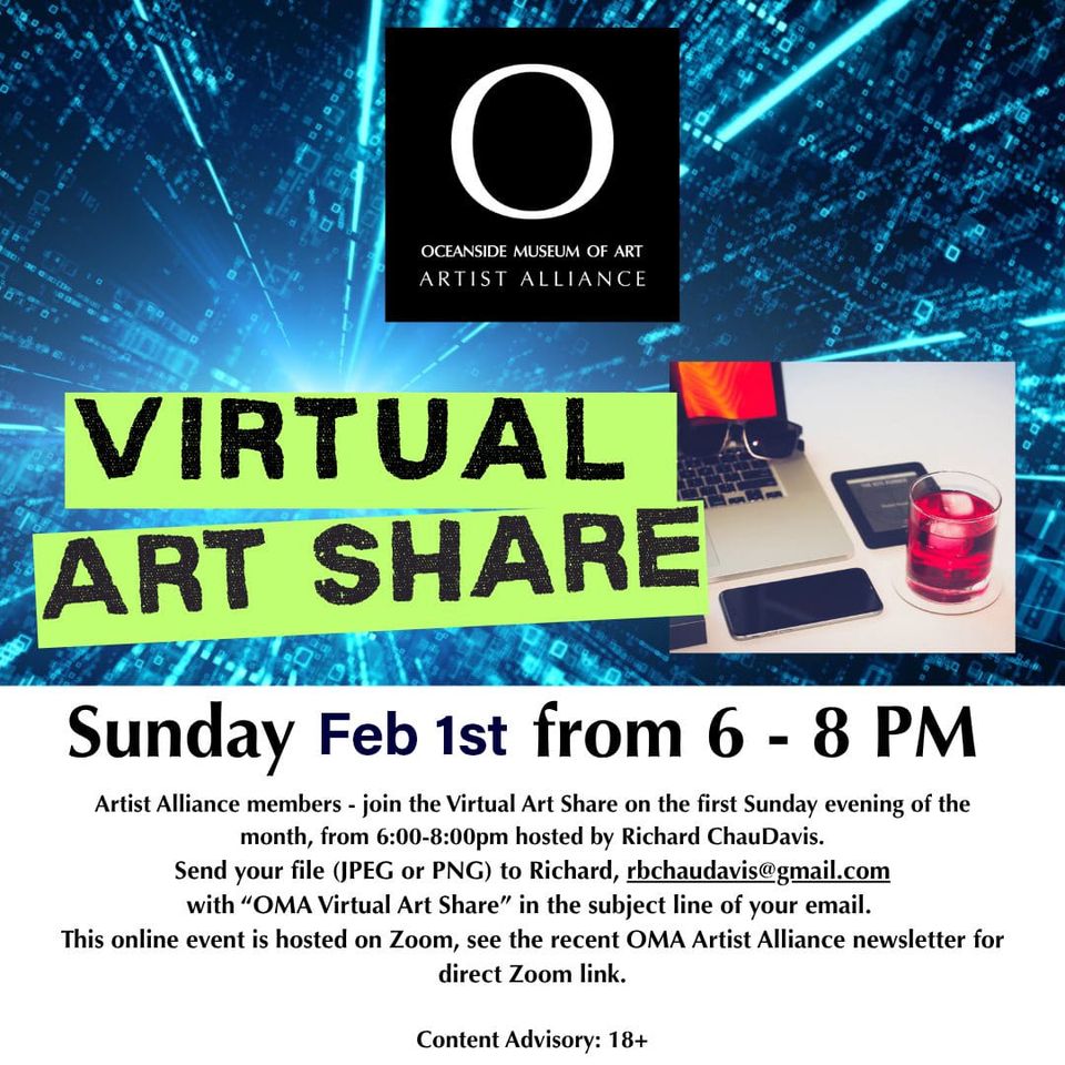 OMA Virtual Art Share, 02-01-2026 6-8pm (California time)