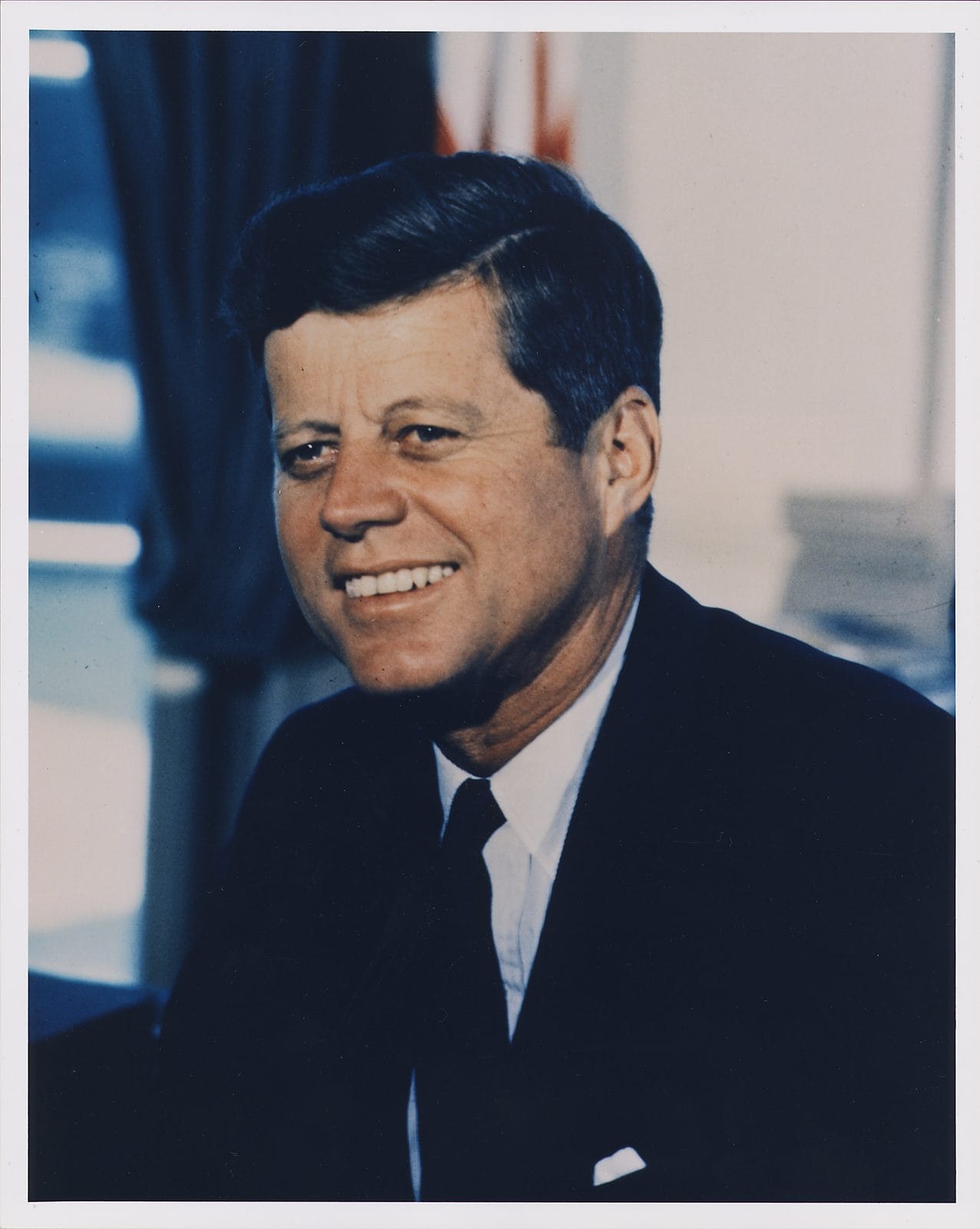 President John F. Kennedy, White House portrait, 1963.