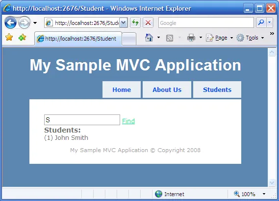Using JQuery to perform Ajax calls in ASP.NET MVC