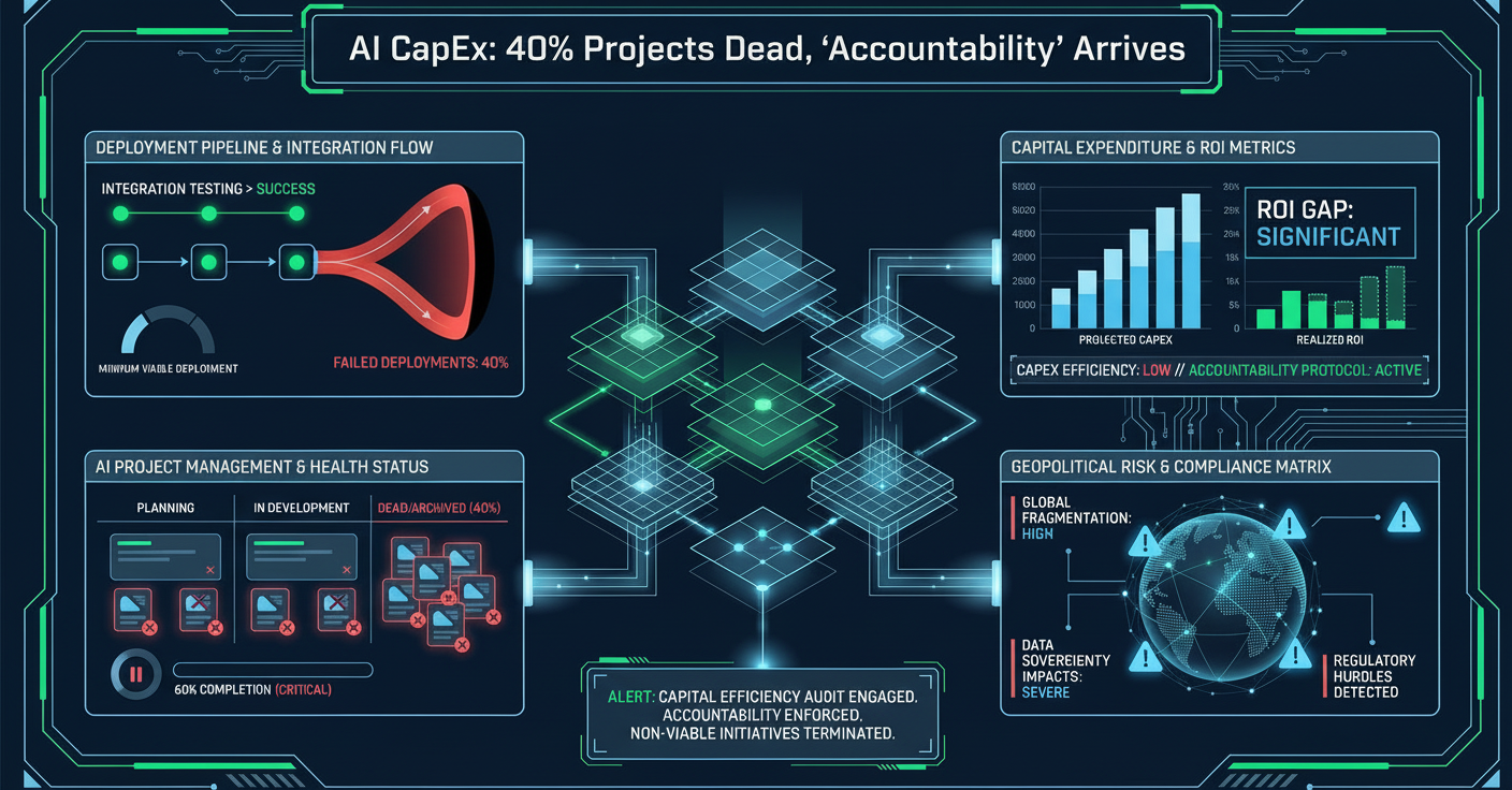 AI CapEx: 40% Projects Dead, ‘Accountability’ Arrives