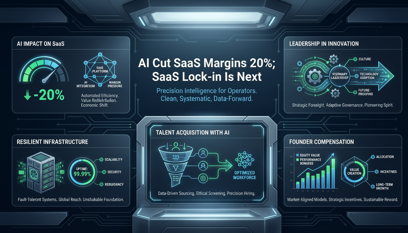 AI Cut SaaS Margins 20%; SaaS Lock-in Is Next