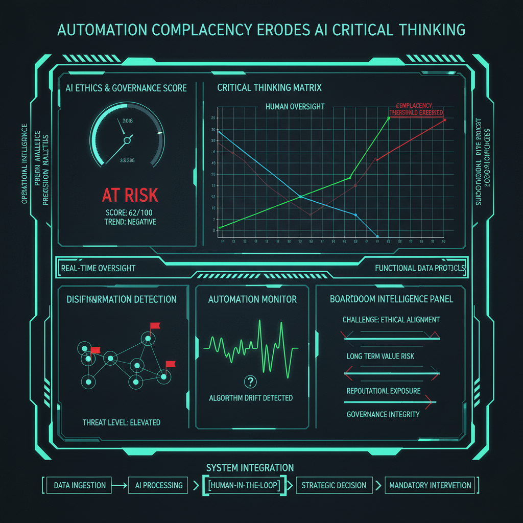 “Automation Complacency” Erodes AI Critical Thinking
