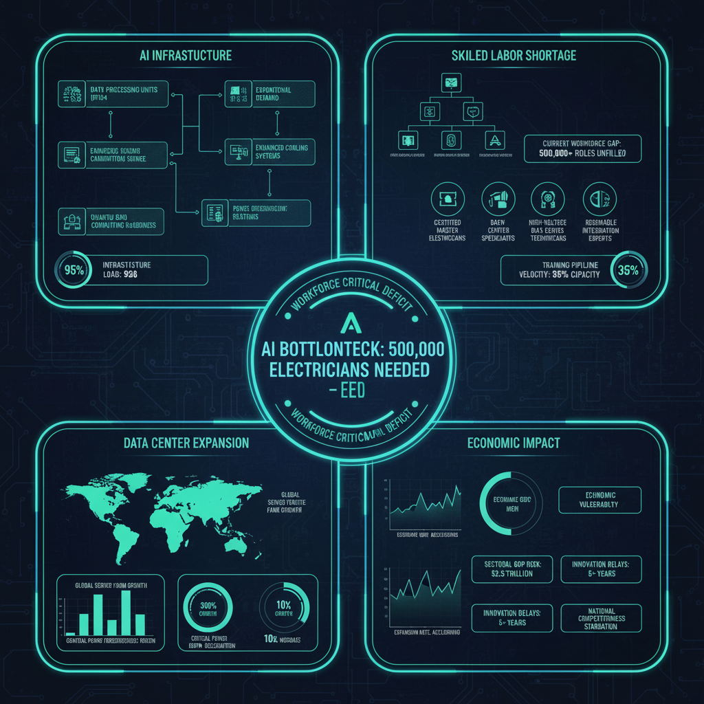 AI Bottleneck: 500,000 Electricians Needed