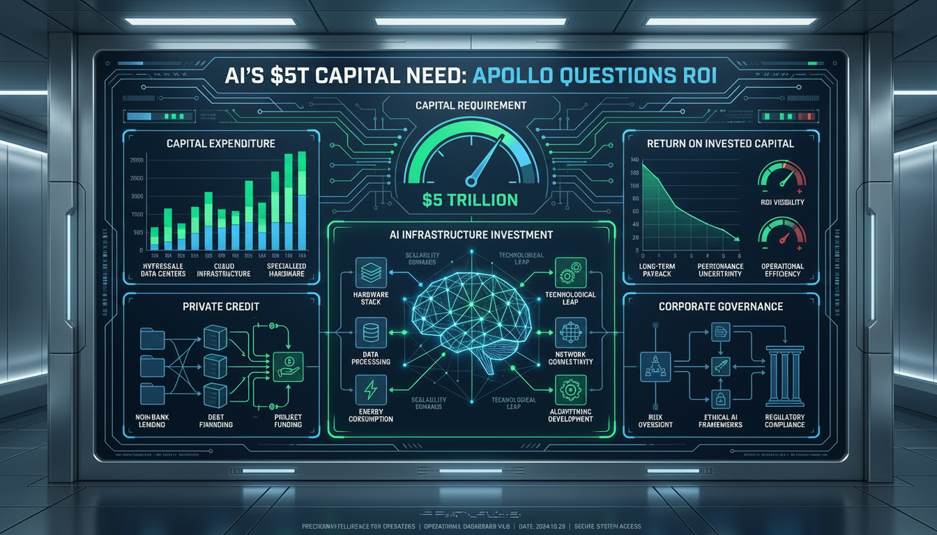 AI’s $5T Capital Need: Apollo Questions ROI