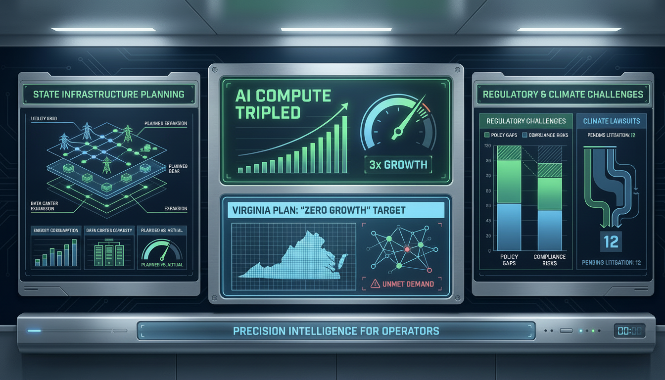 AI Compute Tripled. Virginia Planned for Zero Growth.