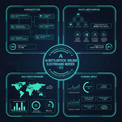 AI Bottleneck: 500,000 Electricians Needed