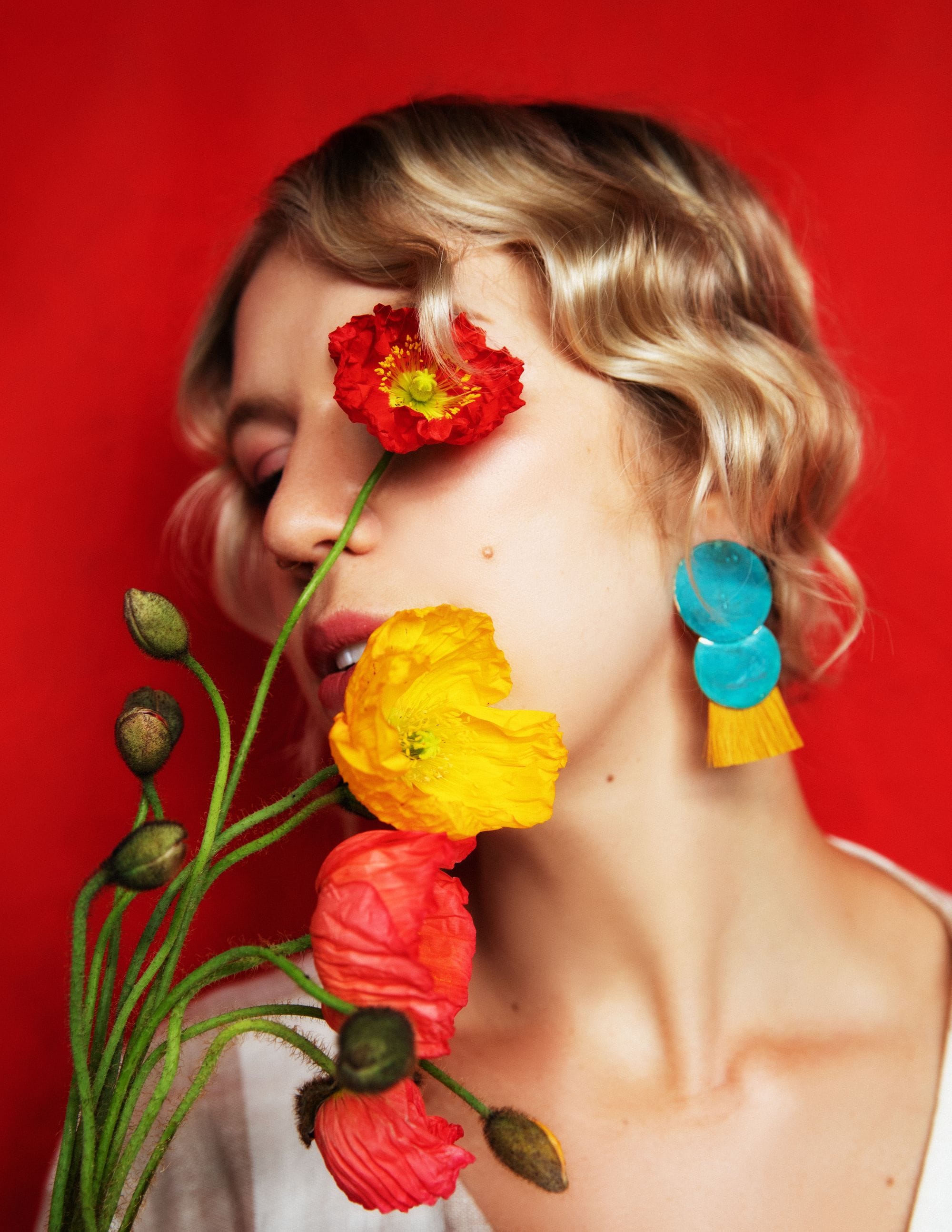 Portraits On Red