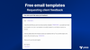 Email templates for requesting client feedback
