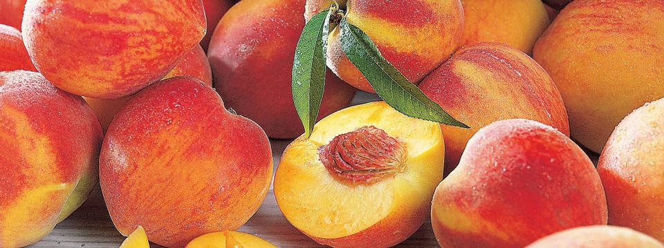 Peaches that give a summery vibe.