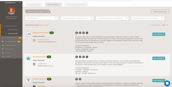 Guide To Using The Foundersuite Investor Database