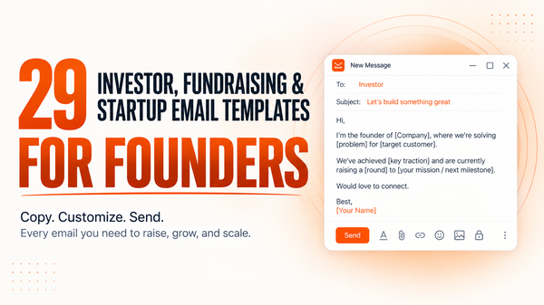 29 Investor, Fundraising & Startup Email Templates for Founders