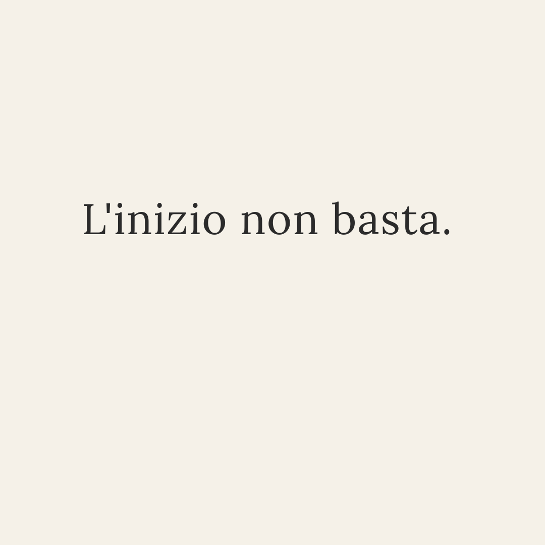 Non è difficile iniziare