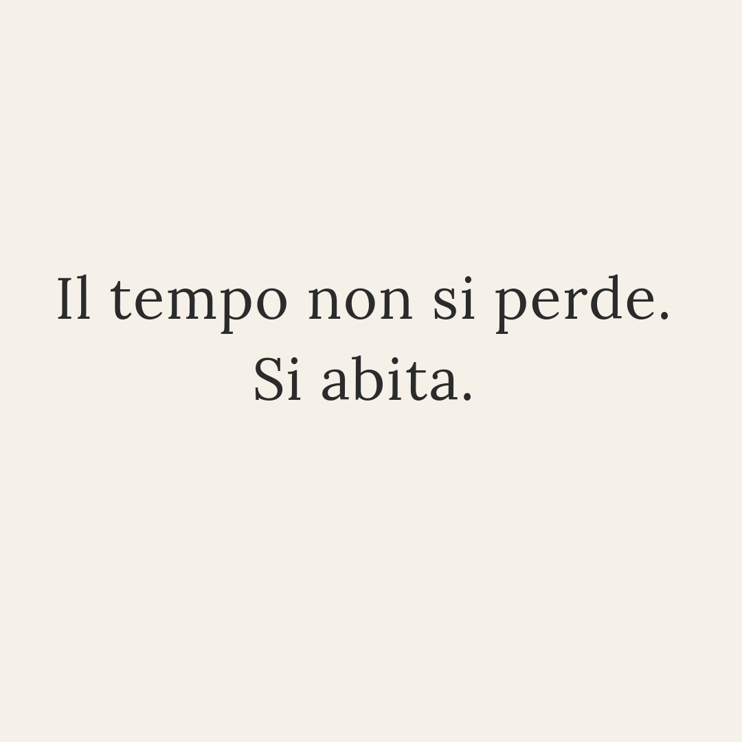 Il valore del tempo non produttivo