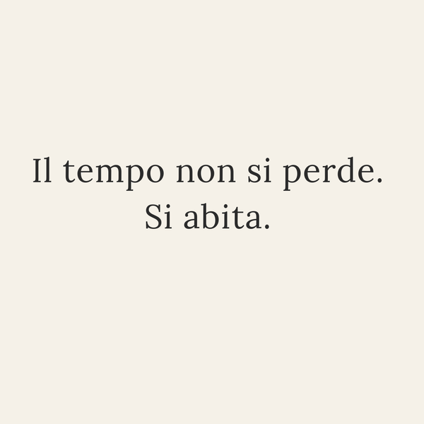 Il valore del tempo non produttivo