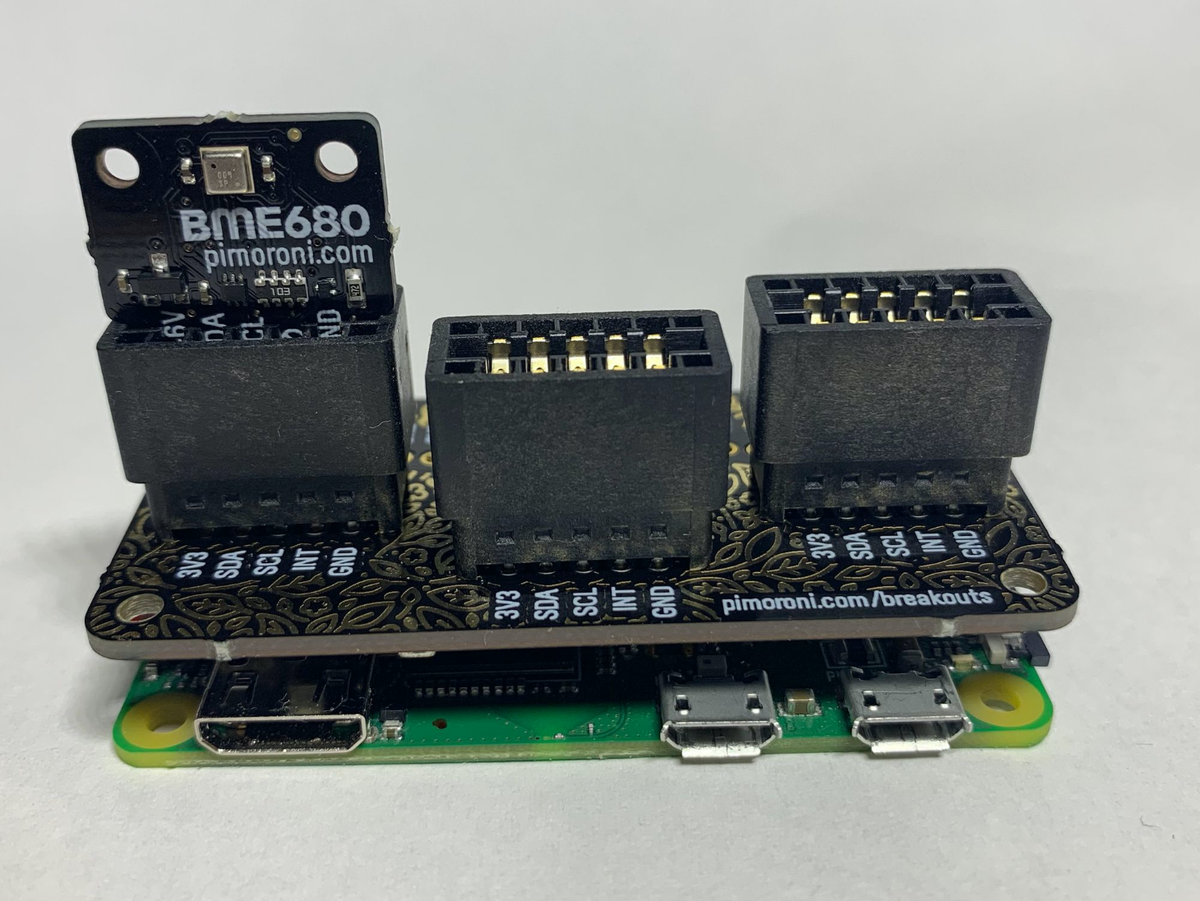 空気を読む　BME680とRaspberrypi Zero W ＋ Stack drive