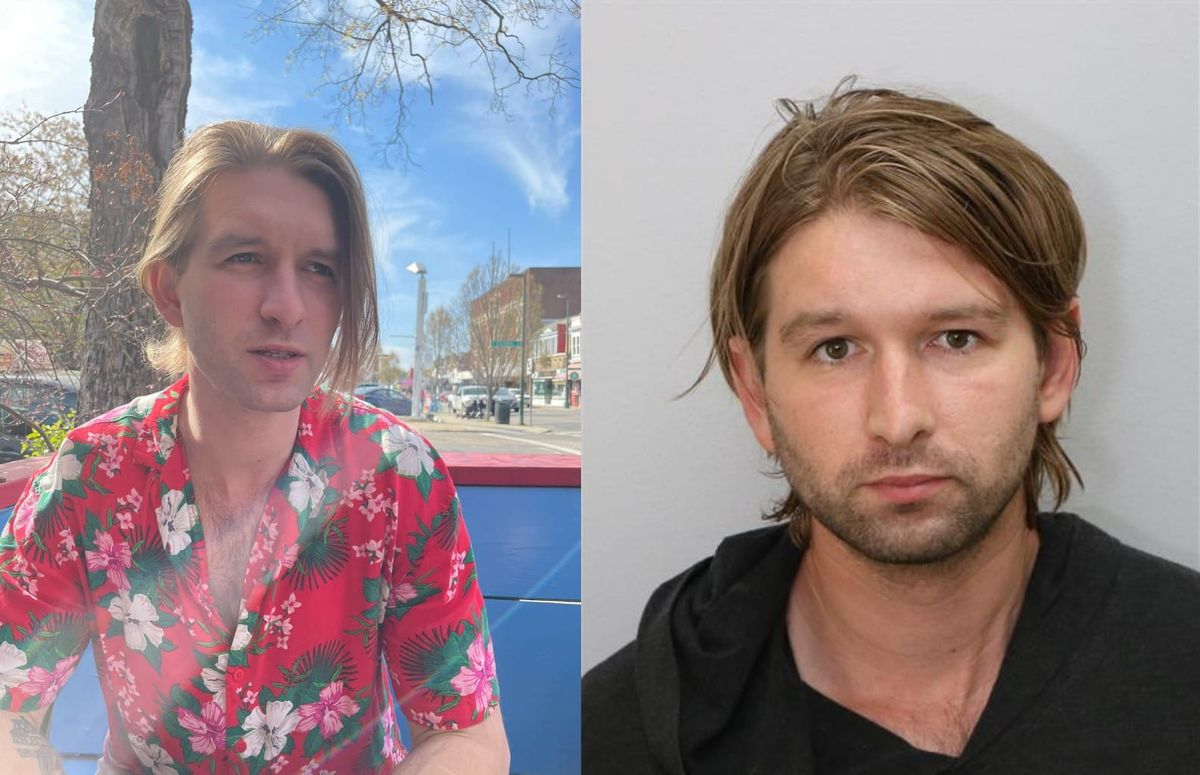 Left, Skinner Pierce (via Twitter.) Right, Skinner Pierce (via Virginia Beach Sheriff's Office)