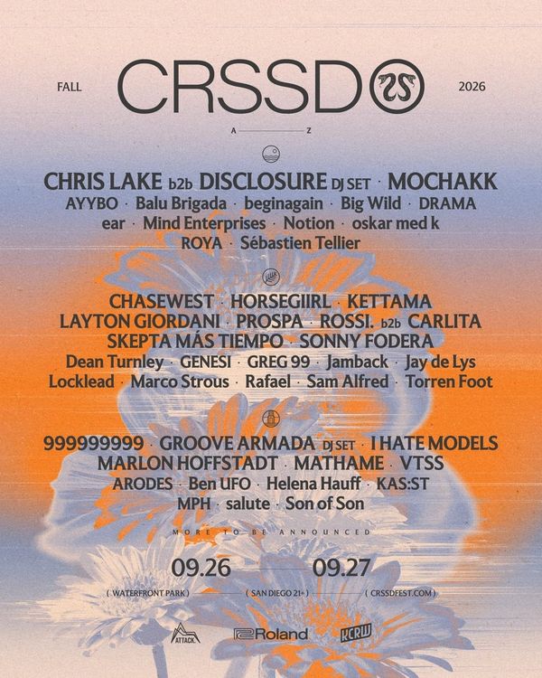 CRSSD Fall 2026 Lineup is Here
