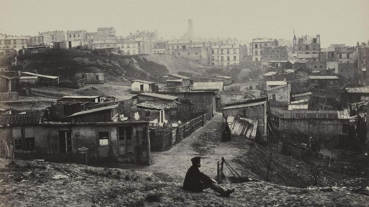 Rue Champlain, Paris, 1877-78. Fotoğraf: Charles Marville.