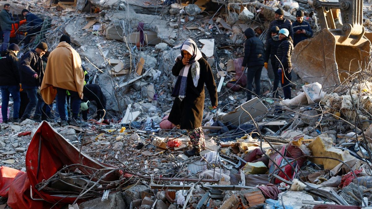 Kahramanmaraş, 8 Şubat 2023. Fotoğraf: SkyNews.
