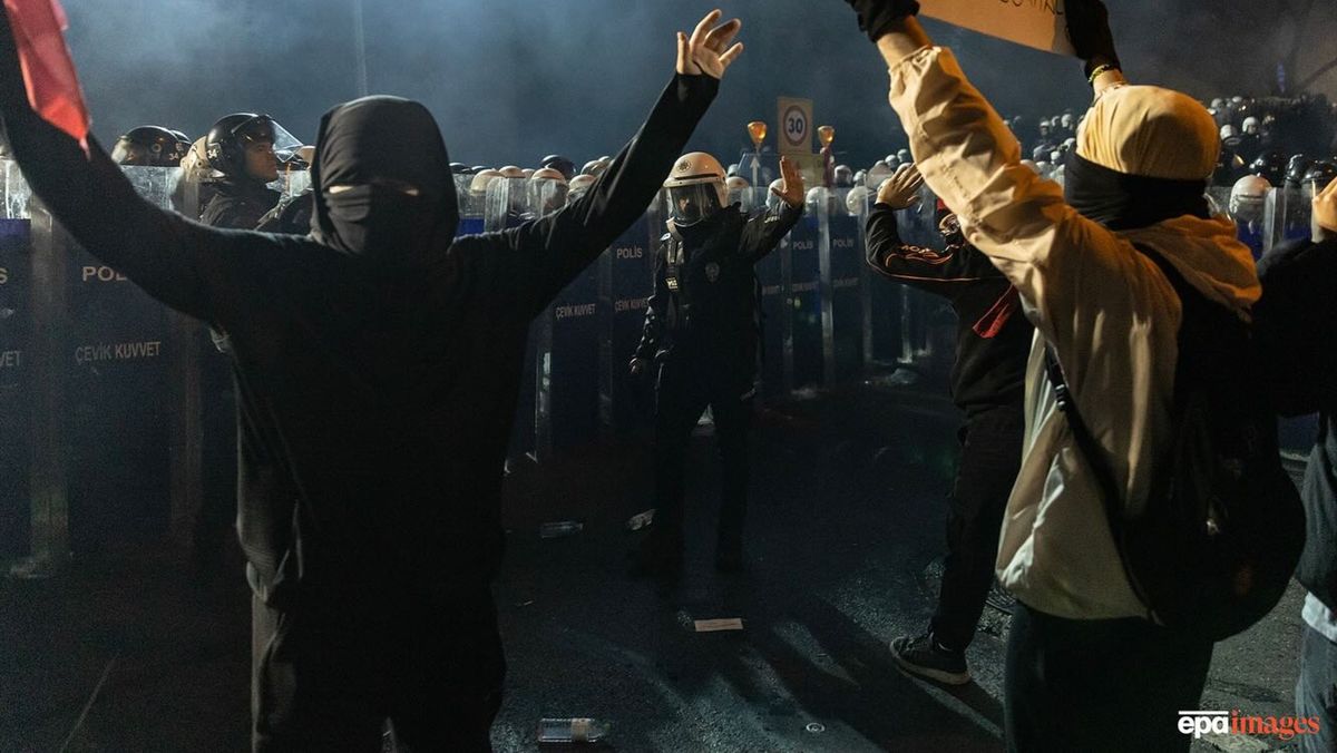 Saraçhane, 24 Mart 2025. Fotoğraf: Erdem Şahin, EPA Images.
