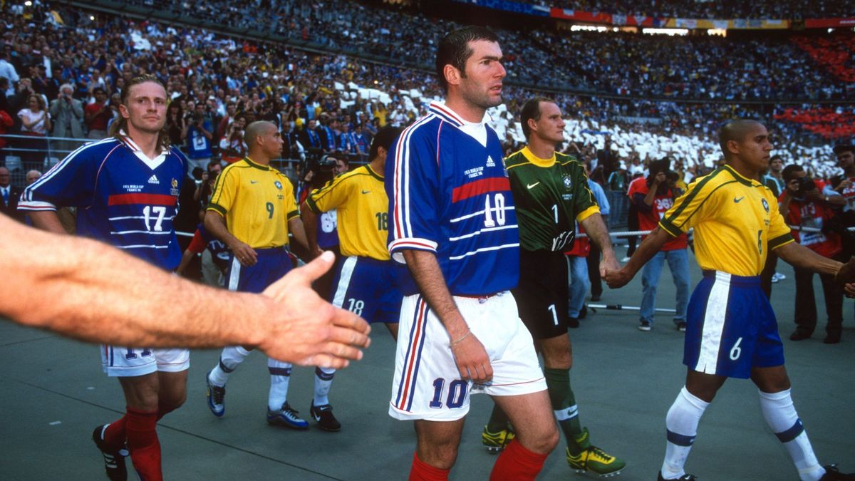 1998 Dünya Kupası Finali. Brezilya-Fransa maçı, 12 Temmuz 1998. Fotoğraf: Mark Leech, Offside.
