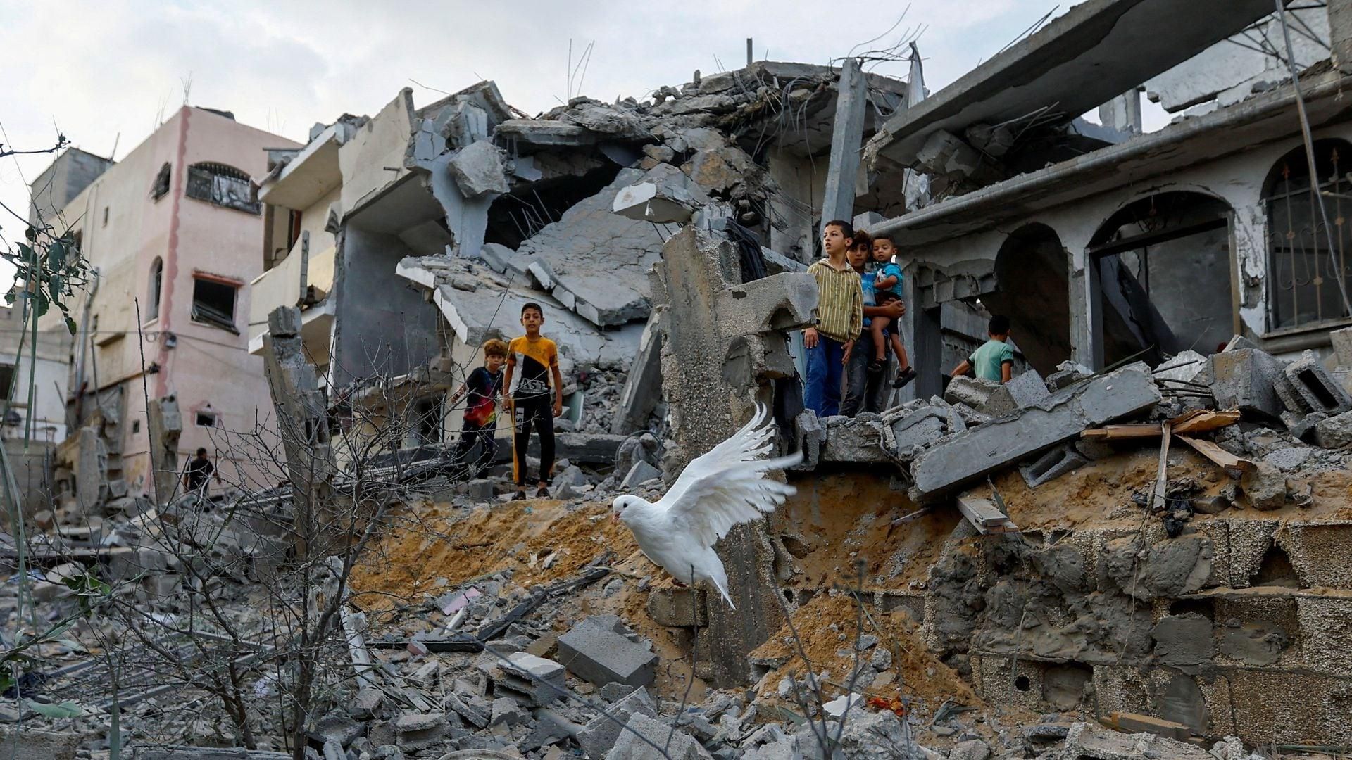 Gazze, 11 Ekim 2023. Fotoğraf: İbrahim Ebu Mustafa, Reuters.
