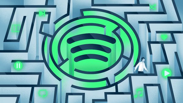 Spotify. İllüstrasyon: Ariel Davis, The New Yorker.