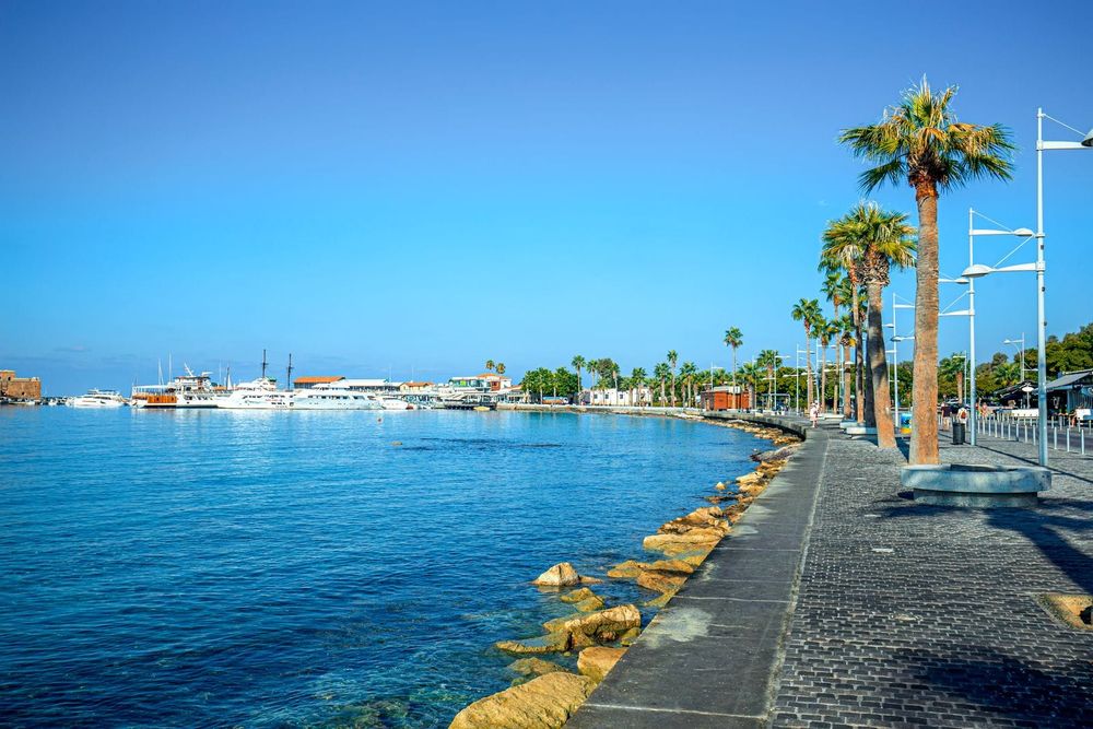 The marina and waterfront skyline of Limassol, Cyprus