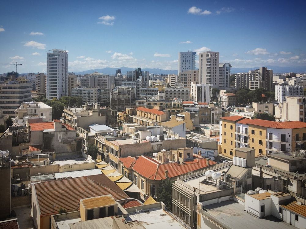 Office and residential buildings in Nicosia, the capital of Cyprus