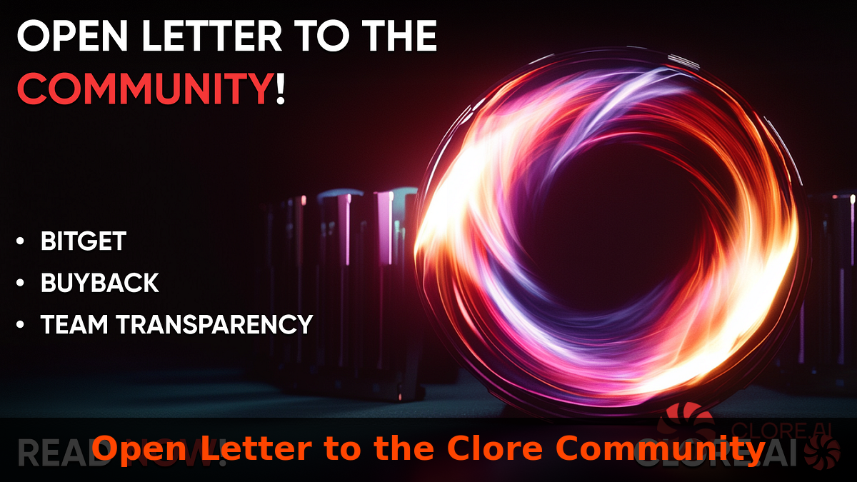 Open Letter to the Clore Community