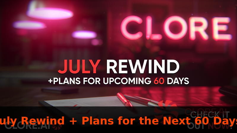 July Rewind + Plans for the Next 60 Days