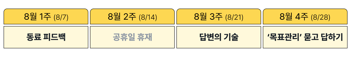 Lemonbase Camp Weekly 2024년 8월 1주차 콘텐츠 예고