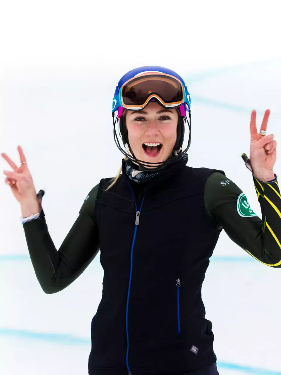 Mikaela Shiffrin on a visit to her alma mater in 2019. Credit: Burke Mountain.