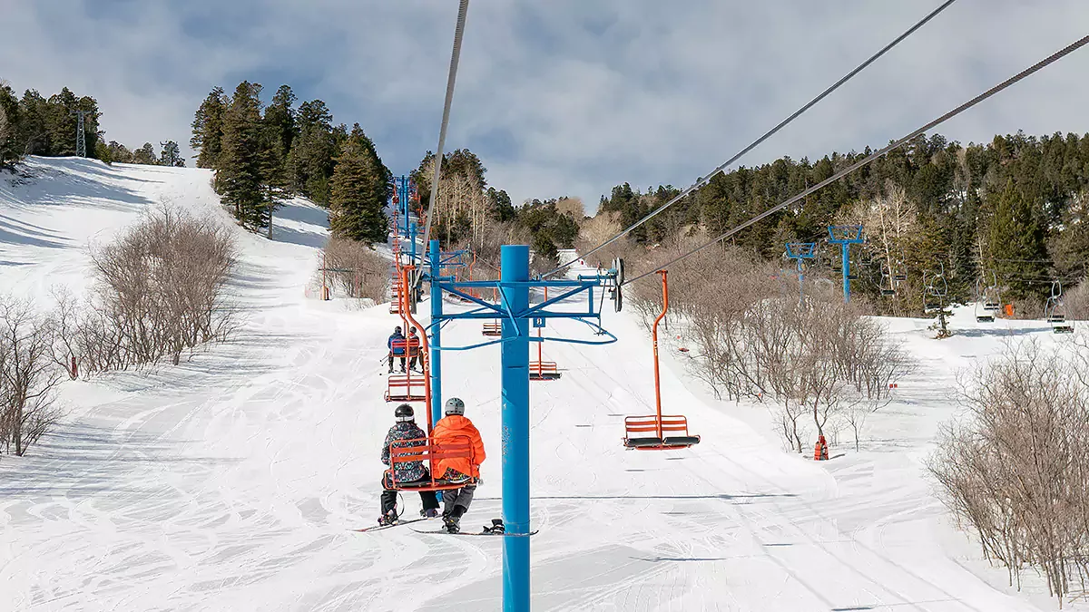 Sandia Peak offers that cozy double sort of ski local experience.