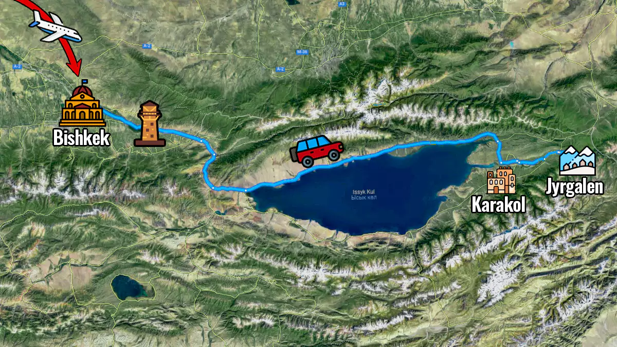 An overview of our journey through Kyrgyzstan.