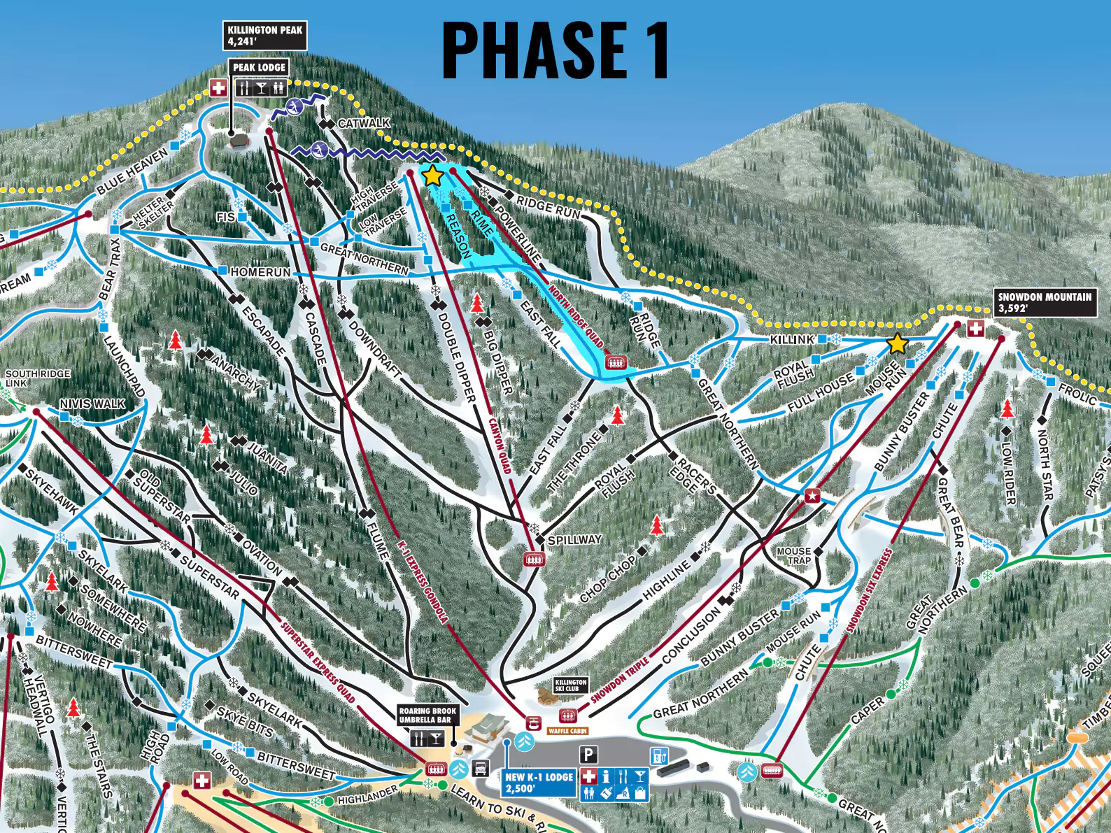 Phase 1 terrain highlighted in light blue.