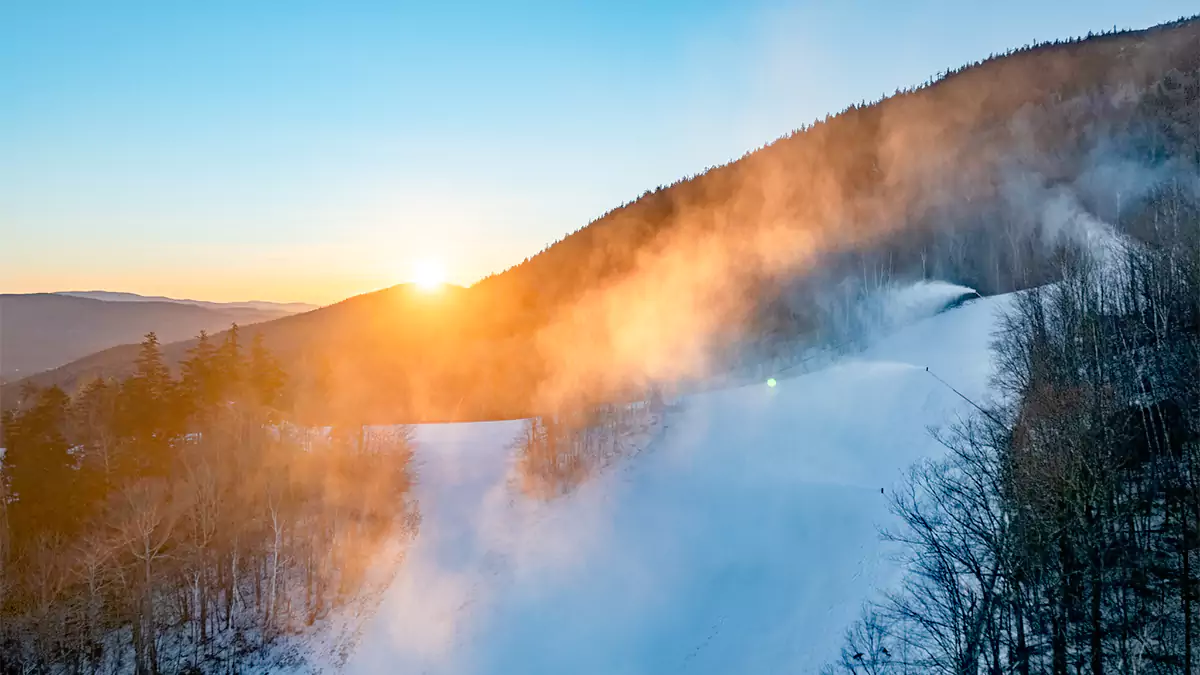 Sunday River got their guns back online Thursday as they prepare for reopening.  📷 Sunday River