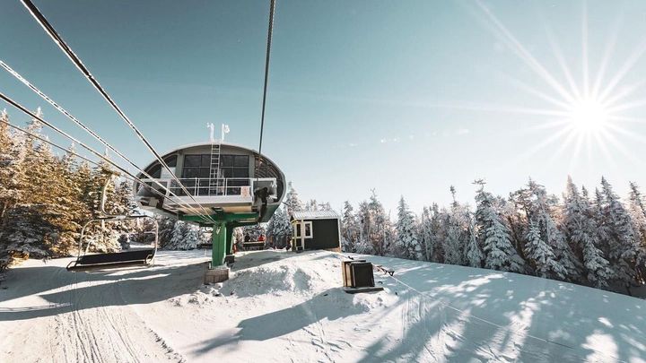 Top Terminal of the Mid-Burke Express. Photo Courtesy of Burke Mountain