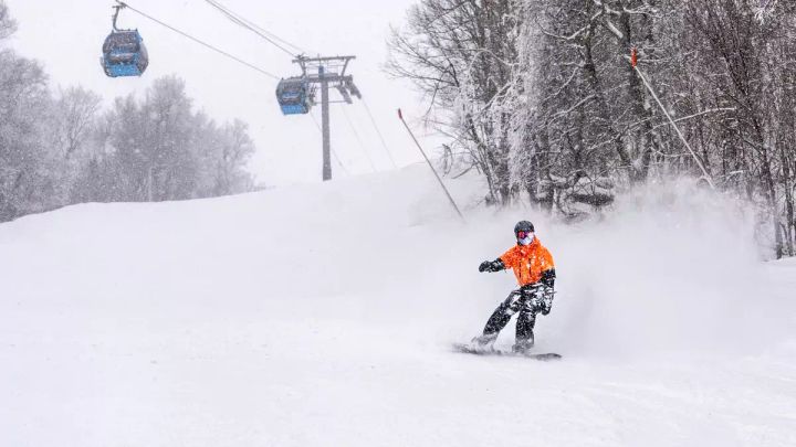 Belleayre picked up about 8" today before close.  📷 Belleayre