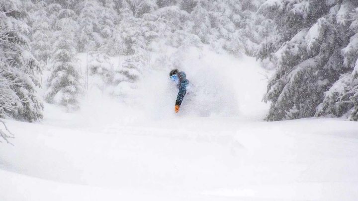 There was barely anything on the ground 36 hours before this photo was taken.  📷 Jay Peak