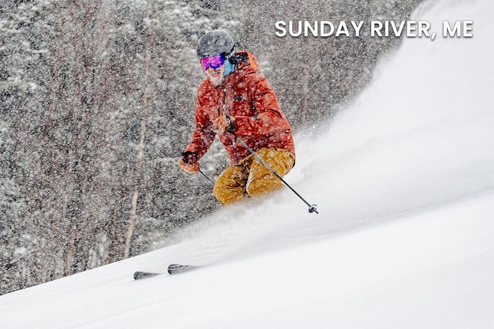 Sunday River reported 7" of snow as of 1PM Saturday and they may have another 1"-2" more to come! 📷 Sunday River