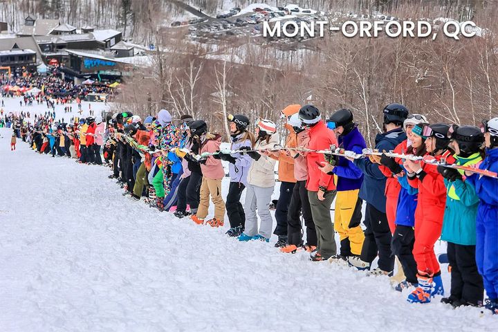 Last Saturday Mont-Orford in the Eastern Townships broke the shot ski world record and threw a big part into the night.  📷 Mont-Orford