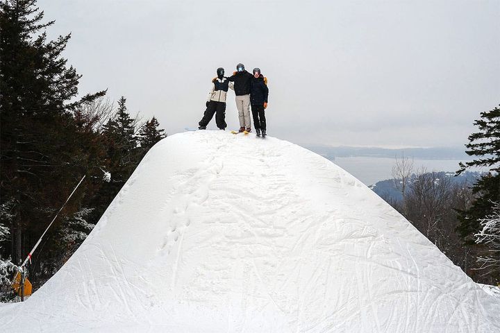 Someone may have gotten a little carried away making whales.  📷 Gunstock Mountain