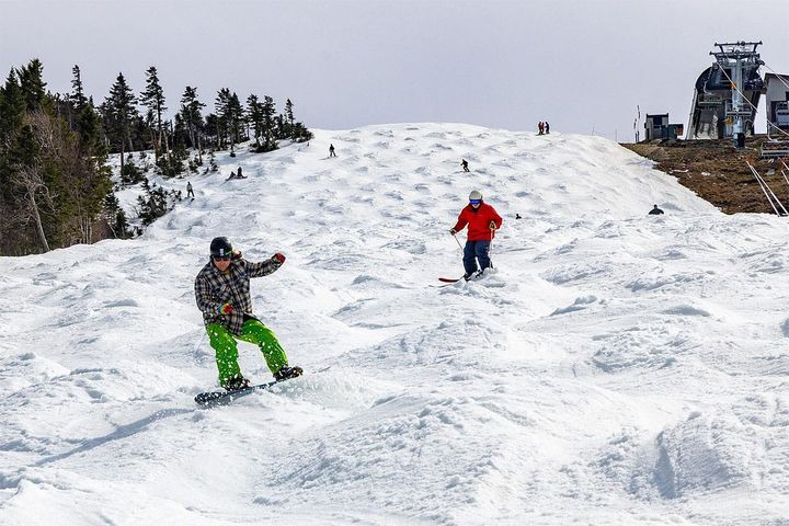Those bumps are going to get mightily big on the Superstar Glacier.  📷 Killington