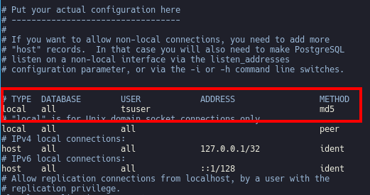 pg_hba.conf - tsuser