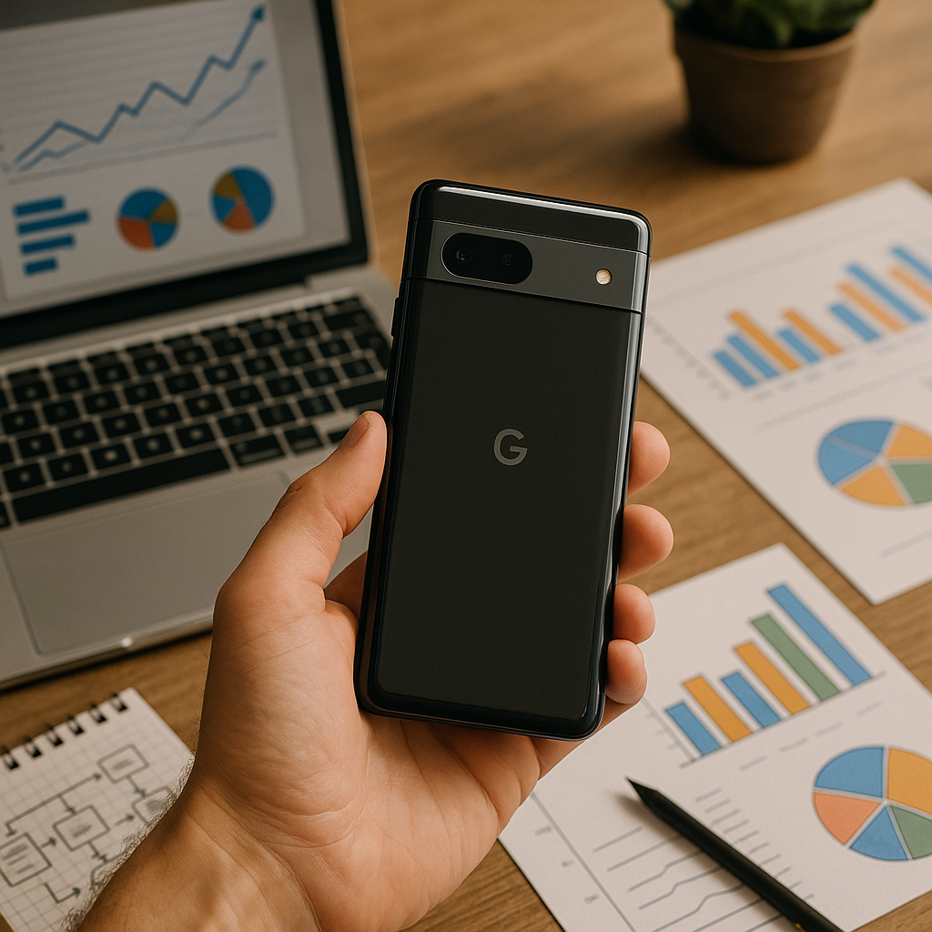 Pixel 10A and 9A side-by-side comparison on a desk