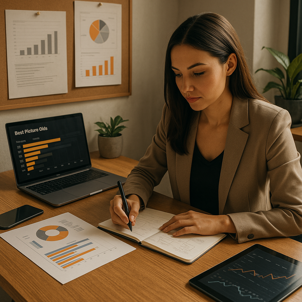 Trofeo Oscar con icone di scommessa intorno